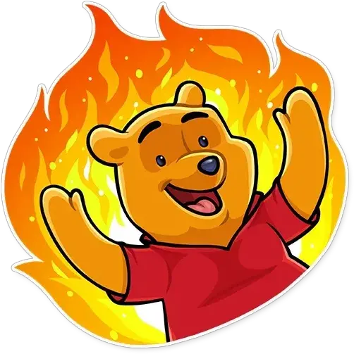 Winnie The Pooh Whatsapp Stickers Stickers Cloud Happy Png Winnie The Pooh Logo