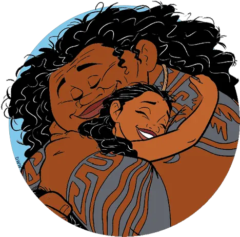 Moana Clip Art Disney Galore Maui And Moana Hug Png Moana Transparent Background