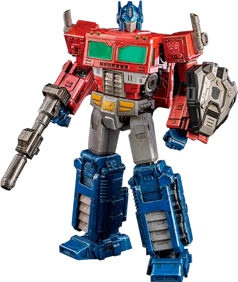 Optimus Prime Dlx Collectible Figure By Threezero Military Robot Png Optimus Prime Png