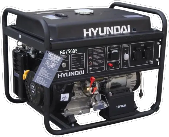 Hyundai Power Equipment Hg7500e Open Frame Petrol Png Png Generator