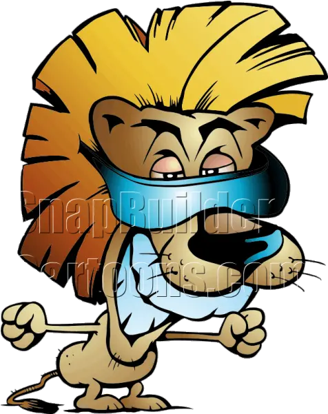 Cool Lion Wearing Blueray Sunglasses Clipart Png Lion Mascot Logo