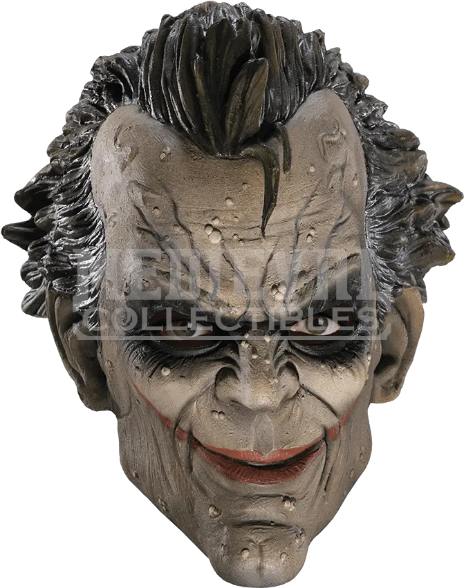 Download Hd Arkham Joker Vinyl Mask Joker Mask Arkham City Png Joker Mask Png