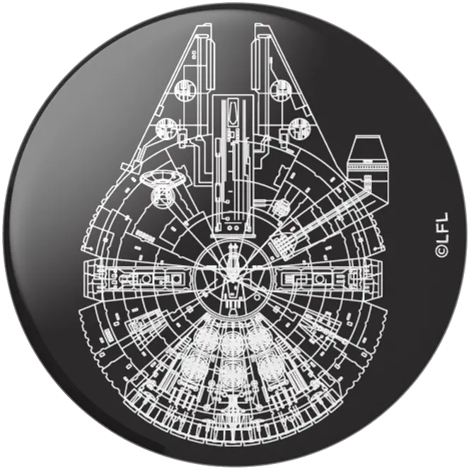 Aluminum Millennium Falcon Popgrip Popsockets Official Png Infinity Gauntlet Icon