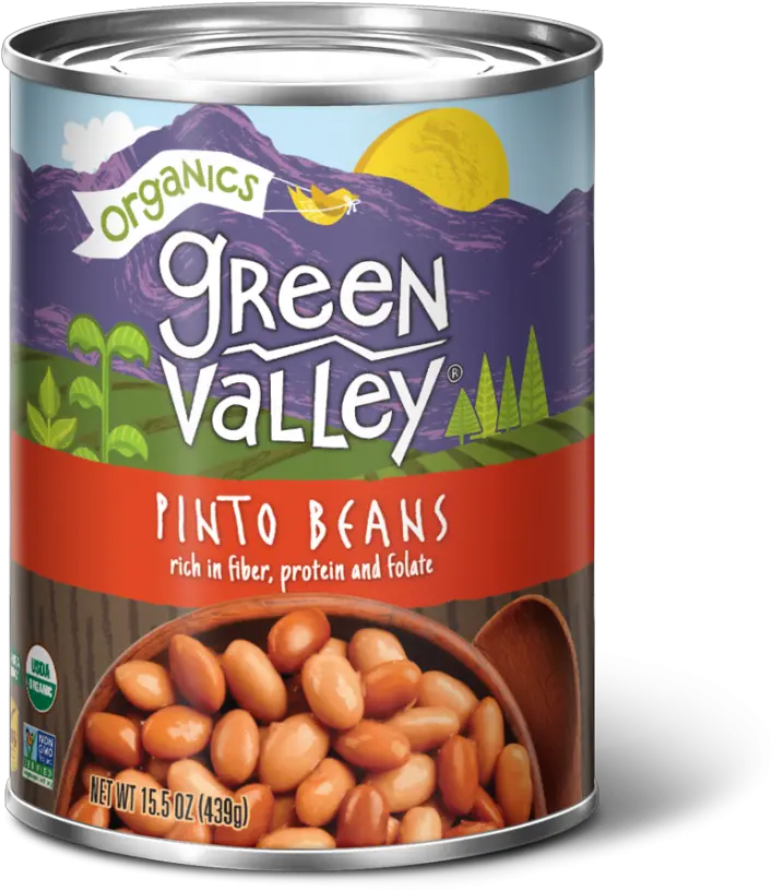 Pinto Beans U2013 Green Valley Organics Organic Green Valley Beans Png Bean Transparent