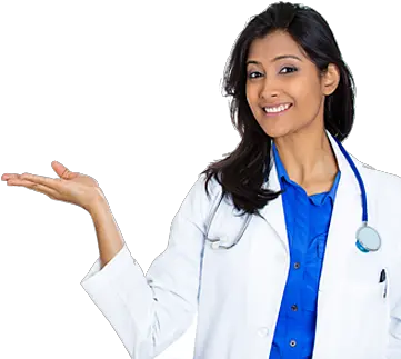 Transparent Woman Doctor Lady Doctor Pointing Png Doctor Png