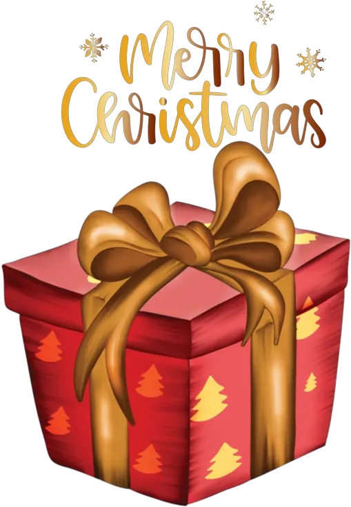Christmas Gift Ribbon Gold For Merry Gift Giving Png Merry Christmas Gold Png