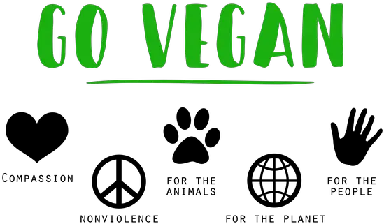 Vegan Go Compassion Go Vegan Or Vegetarian Png Vegan Png