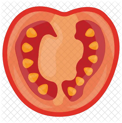 Tomato Slice Icon Of Flat Style Illustration Png Tomato Slice Png
