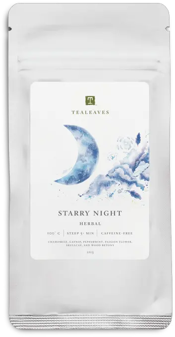 Starry Night Herbal Tea Loose Leaf Bedtime Tea Tealeaves Png Starry Night Icon