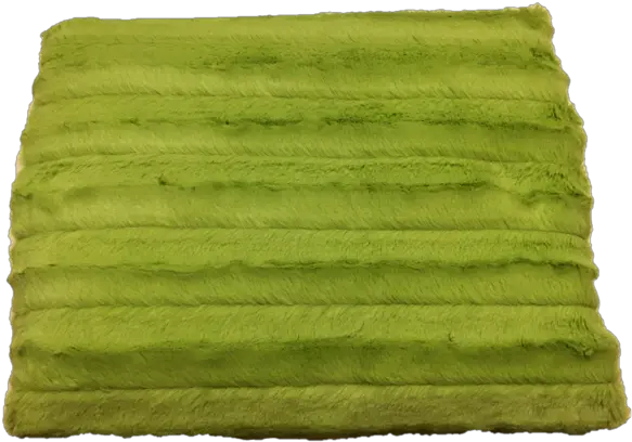 Kiwi Green Faux Fur Ribbed Blanket Blanket Top View Png Blanket Png
