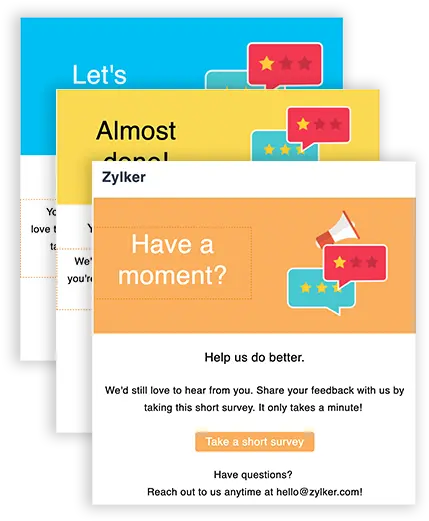 Survey Email Campaigns With Zoho Survey Email Campaign Png Email Template Icon