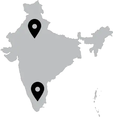 Labs And Locations Ibm Research India Map Blue Colour Png India Map Icon