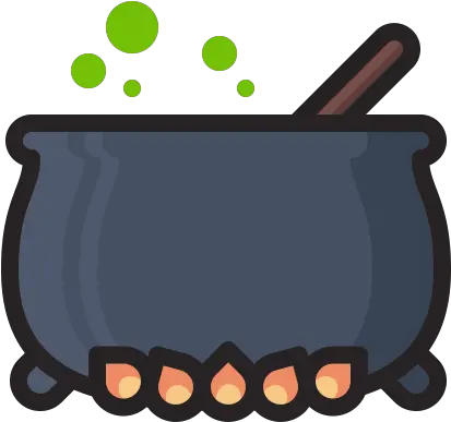 Halloween Horror Pot Potion Scary Witch Icon Png