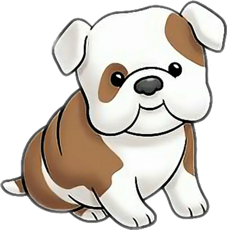 Bulldog Clipart Adorable Cute Bulldog Clip Art Png Bulldog Transparent Background