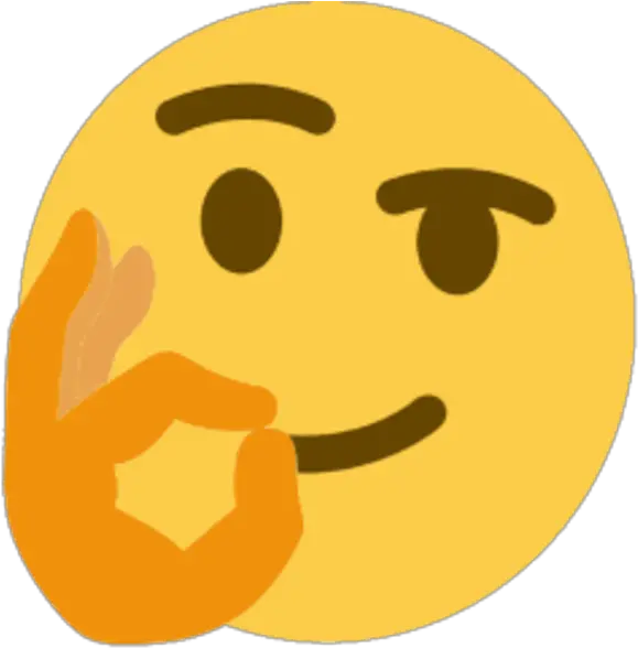 Thinking Face Emoji Ok Sign Emoji Meme Png Ok Hand Emoji Png