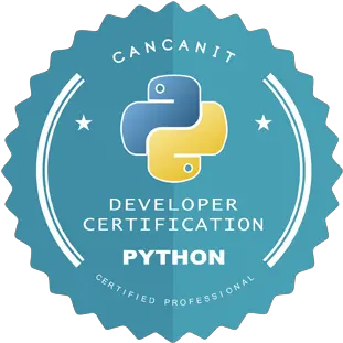 Python Certification Cancanit Seo Certification Png Certified Stamp Png