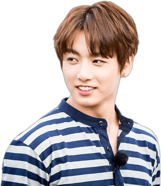 Bts Jungkook Striped Shirt Png