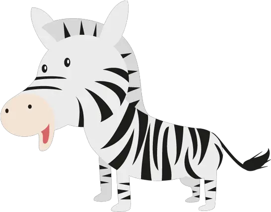 Download Hd A Happy Zebra Cartoon Happy Zebra Cartoon Png Zebra Transparent Background