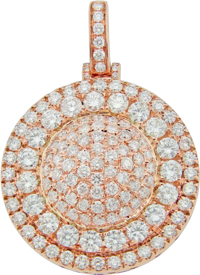 Diamond 3d Circle Pendant U2014 Nyc Luxury Locket Png Bling Png