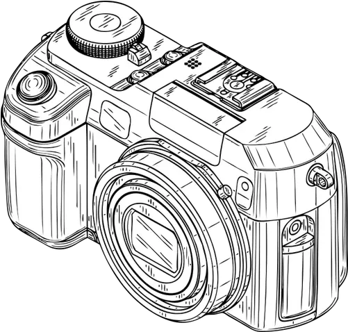 Camera Drawing Png 4 Image Digital Camera Clip Art Black And White Camera Drawing Png