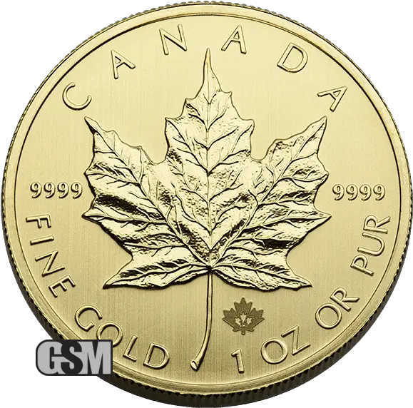 Golden State Mint Precious Metals 1 Oz Canadian Gold Maple Leaf Coin 9999 Fine Random Year Varied Condition Silver Maple Leaf Canada Coin Png Canadian Maple Leaf Png