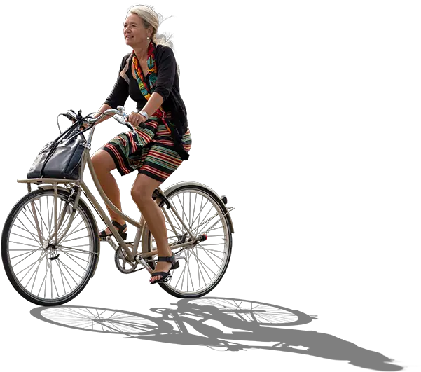 Cutout Bicycles Free Shadow Photoshop Extension Png Cyclist Png