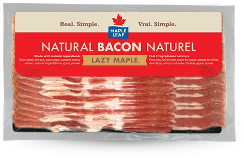 Maple Leaf Lazy Natural Bacon Products Maple Leaf Foods Bacon Png Maple Leaf Transparent