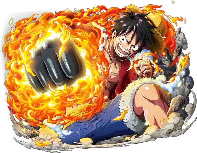 One Piece Treasure Cruise Bandai Namco Entertainment Luffy Red Hawk Hd Png Luffy Png