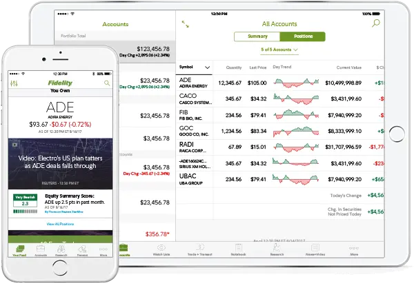 Mobile Finance Fidelity Fidelity Investments App Png Ipad Transparent Background