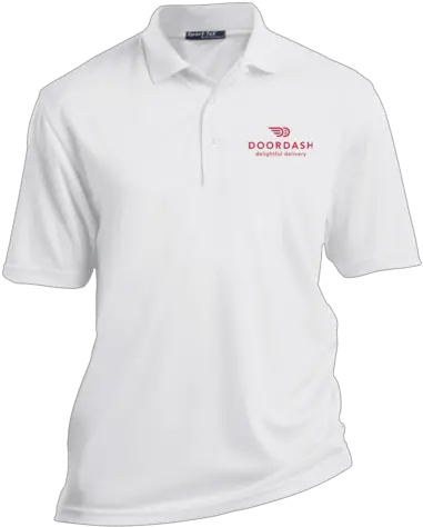 Doordash Tall Dri Mesh Short Sleeve Polo Solid Png Doordash Png