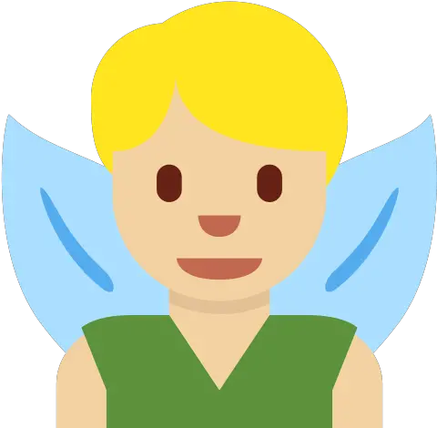 U200d Man Fairy Emoji With Medium Light Skin Tone Meaning Emoji Hada Hombre Png Fairy Light Png