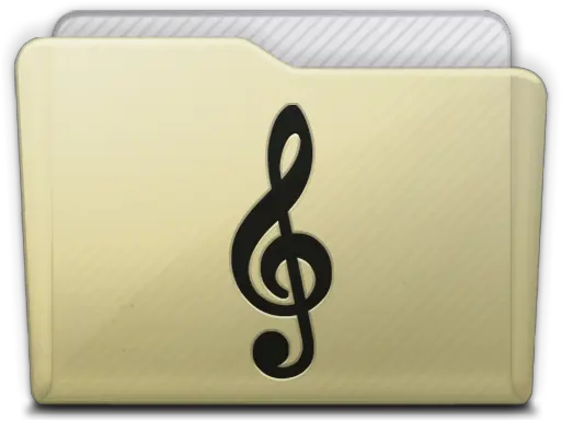 Beige Folder Music Alt Png Icons Free Download Iconseekercom Mac Folder Icons Music Music Icon Ico