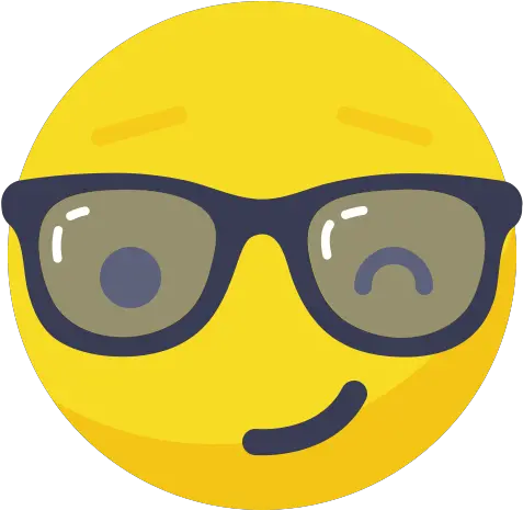 Boss Fun Glasses Playful Smile Smiley Wink Icon Wink Emoji With Glasses Png Wink Png