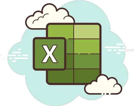 Microsoft Excel 2019 Icon In Cloud Style Tiktok Icon Aesthetic Cloud Png Excel Icon Based On Text