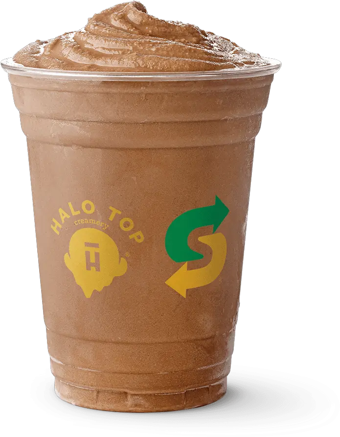 Halo Top Hand Spun Chocolate Milkshake Subway Halo Top Chocolate Ice Cream Png Milkshake Png