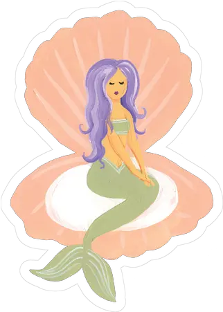 Mermaid In A Shell Print U0026 Cut File Mermaid Png Mermaid Icon To Help You