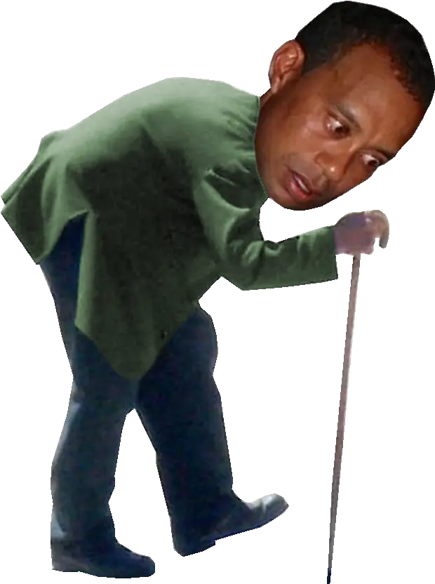 Back In My Day Augusta Was Much Tougher Says Tiger Woods Old Man Hunched Back Png Tiger Woods Png