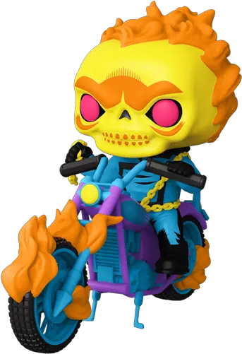 Covetly Funko Pop Rides Ghost Rider Black Light 33 Black Light Ghost Rider Funko Png Holy Light Icon