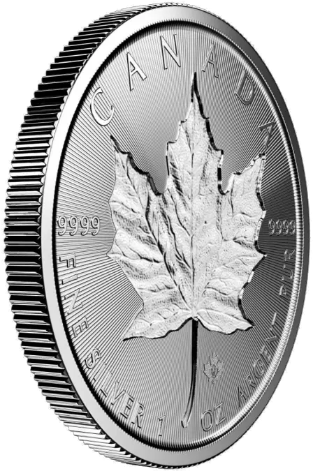 Download Double Incuse Canadian Maple Leaf Silver Coins Png Canadian Maple Leaf Png