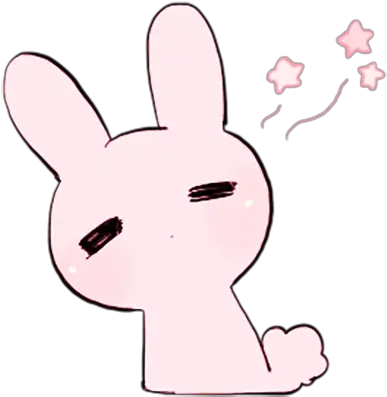 Telegram Sticker From Rabbits And Girls Pink Pack Dot Png Dva Rabbit Icon Text