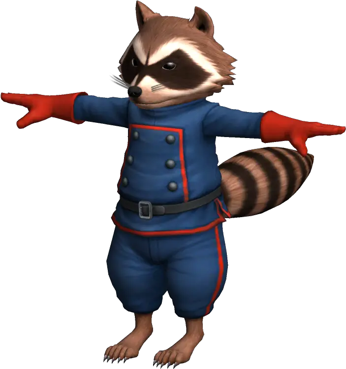 Download Hd Clipart Rocket Model Rocket Raccoon Rocket Raccoon Marvel Vs Capcom Infinite Png Raccoon Png