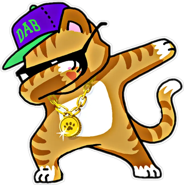 Cool Cat Dab Dabbing Cat Funny Shirt Dab Hip Hop Dabbing Dabbing Cat Png Sad Cat Png