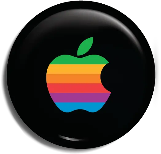 Apple Logo Rainbow Png Black