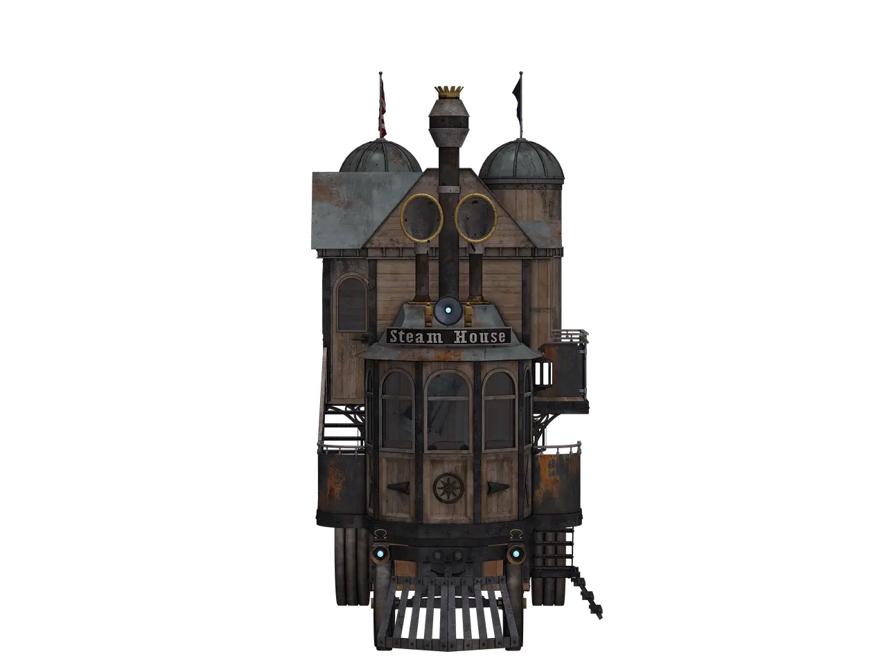 Download Steampunk Building Png Full Size Png House Steampunk Png Building Png