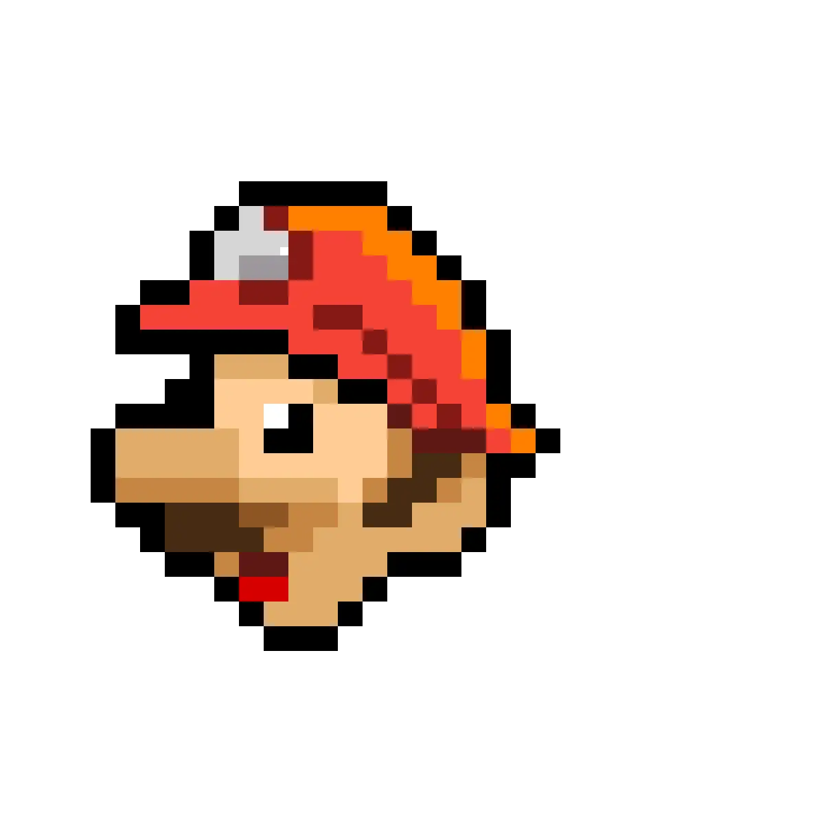 Mario Clipart Head Plants Vs Zombies Pixel Art Png Google Sheets Pixel Art Pixel Mario Transparent