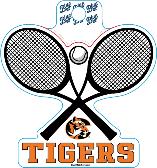 Sticker B84 C Tiger Tennis Cowley College Bookstore Tennis Png Tiger Scratch Png