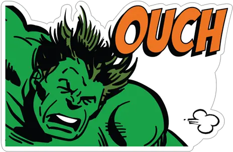 Download Ouch Hulk Fictional Character Png Ouch Png