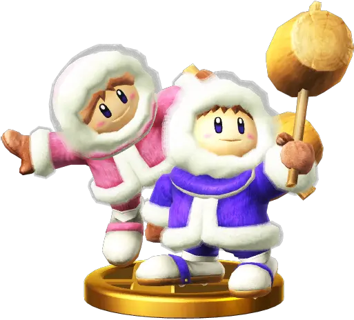 All About The Ice Climbers In Smash For 3ds Wii Ice Climbers Trophy Smash Wii U Png King Dedede Icon