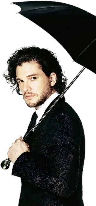 Kit Harrington Man Holding Umbrella Png Jon Snow Transparent