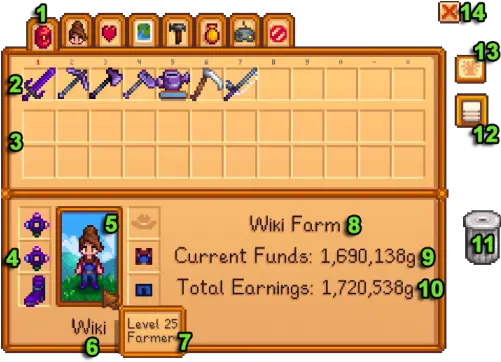 Inventory Stardew Valley Inventory Sprites Png Stardew Valley Desktop Icon